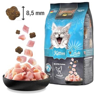 غذای خشک گربه مدل لئوناردو ..کیتن. مخصوص بچه گربه ها وگربه های مادر .در [بسته بندی پلمپ واورجینال]